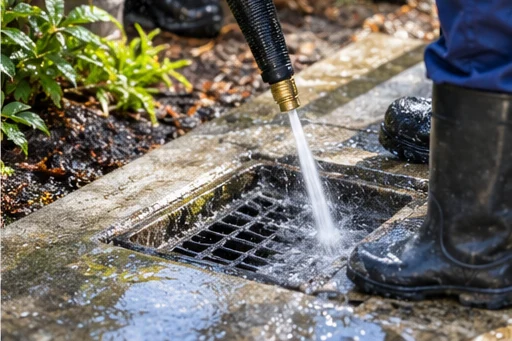 Hydro-Jet Sewer Cleaning illustrative service photo